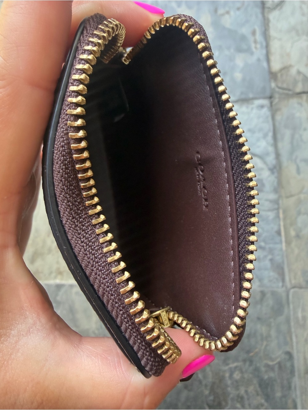 Coach Essential Chain Card Case - Picture 8 of 9